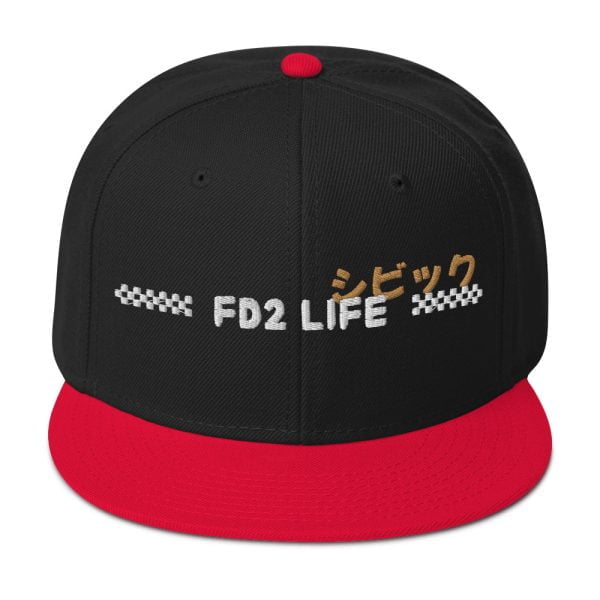 Honda Civic Snapback Hat "FD2 Life"