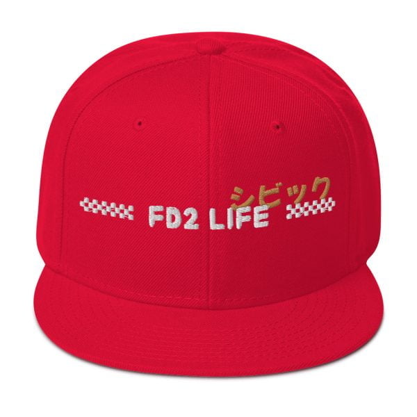 Honda Civic Snapback Hat "FD2 Life"
