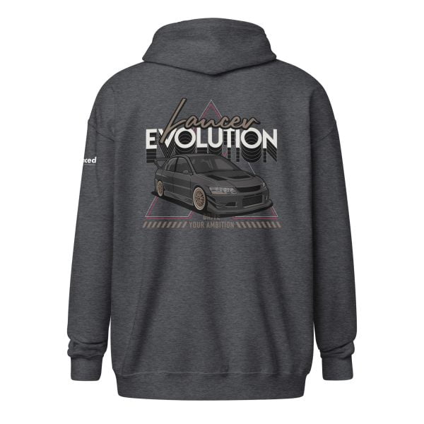 Mitsubishi Lancer Evolution VIII Unisex Zip Hoodie