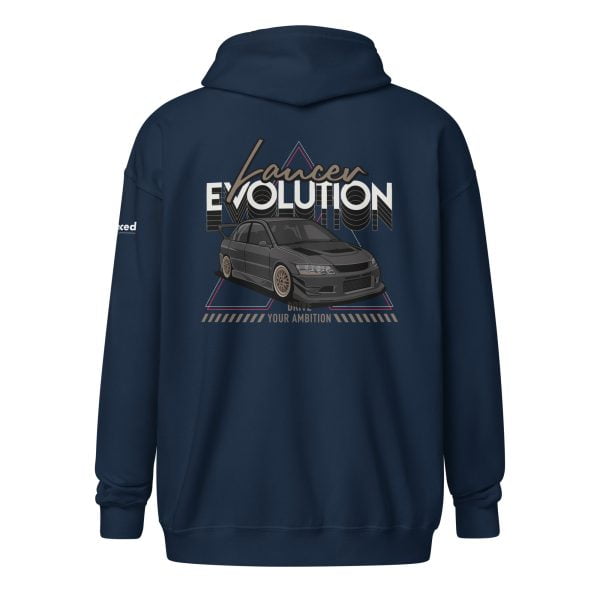 Mitsubishi Lancer Evolution VIII Unisex Zip Hoodie