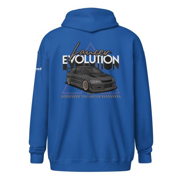 Mitsubishi Lancer Evolution VIII Unisex Zip Hoodie