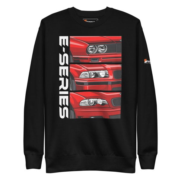 Premium BMW 3 Series E30 E36 E40 unisex crewneck sweatshirt - black.