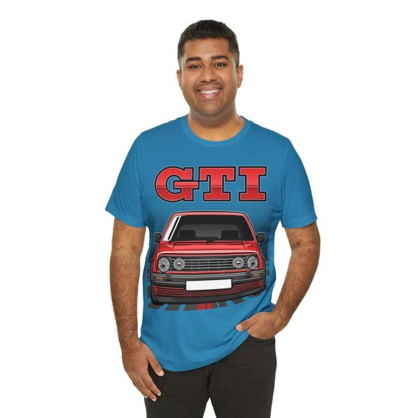 Volkswagen Golf Mk2 GTI T-shirt - Unisex Crewneck (Red Print)