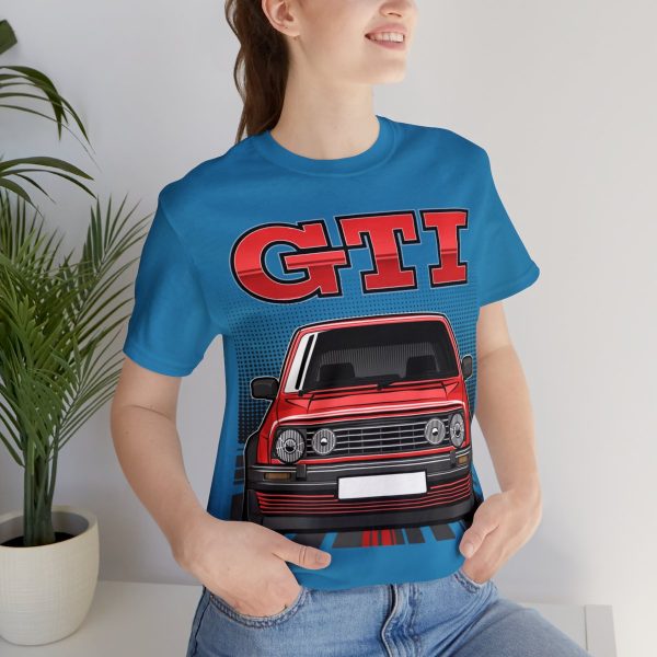 Volkswagen Golf Mk2 GTI T-shirt - Unisex Crewneck (Red Print)