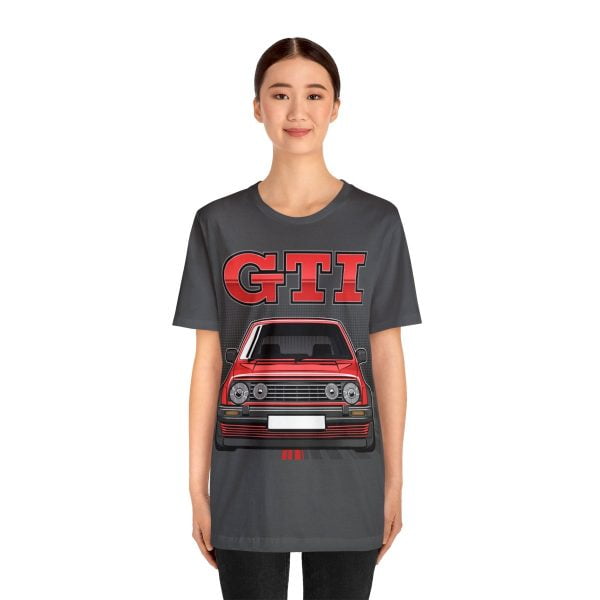 Volkswagen Golf Mk2 GTI T-shirt - Unisex Crewneck (Red Print)