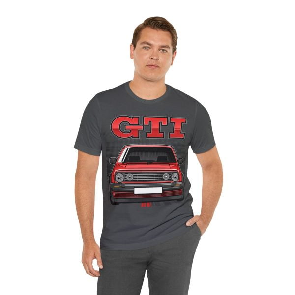 Volkswagen Golf Mk2 GTI T-shirt - Unisex Crewneck (Red Print)