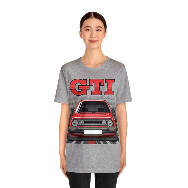 Volkswagen Golf Mk2 GTI T-shirt - Unisex Crewneck (Red Print)
