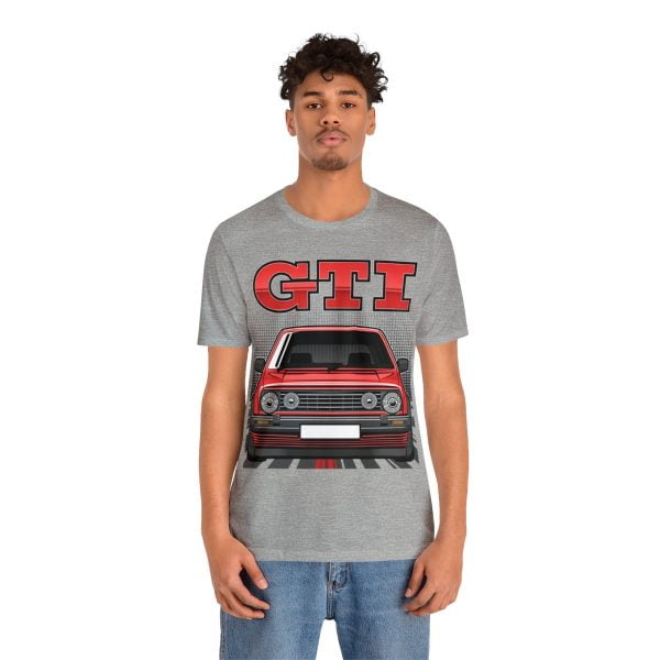Volkswagen Golf Mk2 GTI T-shirt - Unisex Crewneck (Red Print)