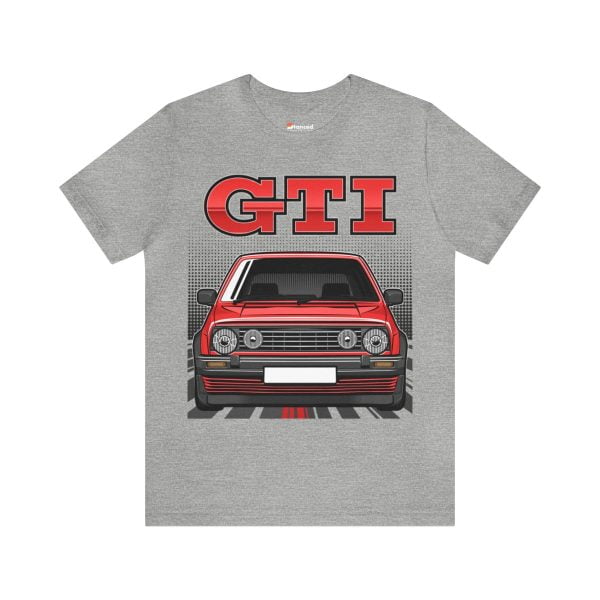 Volkswagen Golf Mk2 GTI T-shirt - Unisex Crewneck (Red Print)