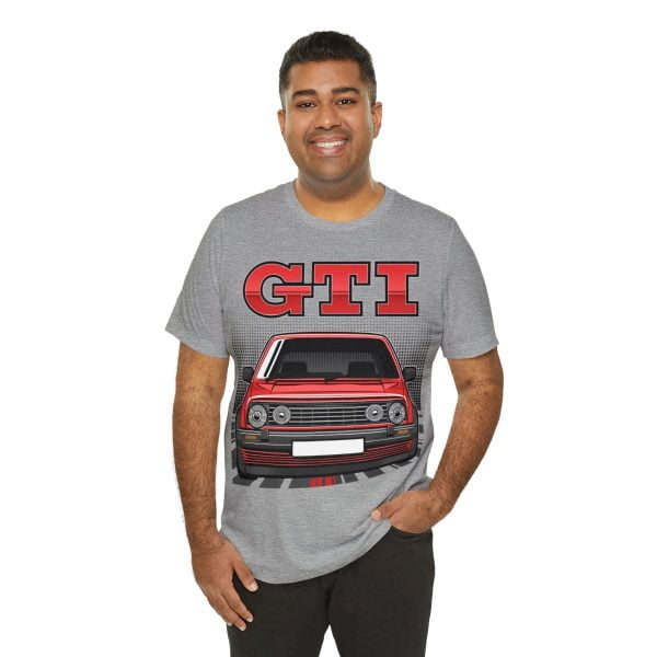 Volkswagen Golf Mk2 GTI T-shirt - Unisex Crewneck (Red Print)