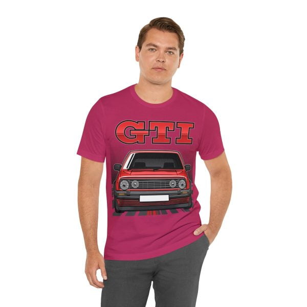 Volkswagen Golf Mk2 GTI T-shirt - Unisex Crewneck (Red Print)