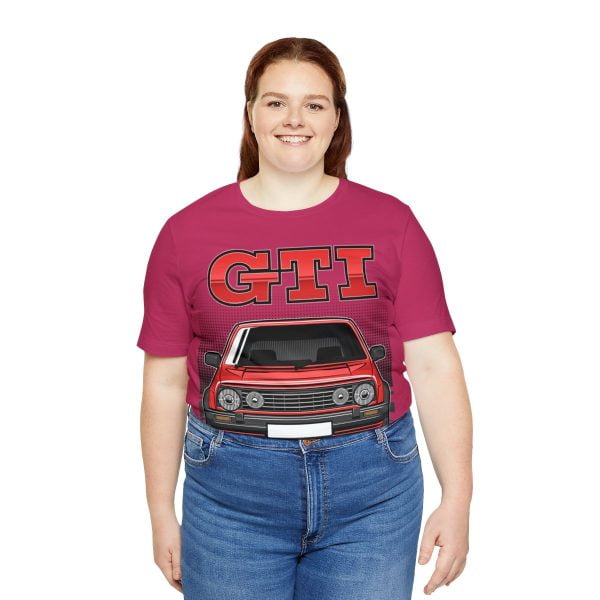 Volkswagen Golf Mk2 GTI T-shirt - Unisex Crewneck (Red Print)