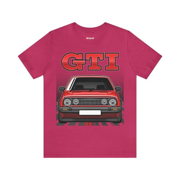 Volkswagen Golf Mk2 GTI T-shirt - Unisex Crewneck (Red Print)