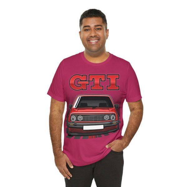 Volkswagen Golf Mk2 GTI T-shirt - Unisex Crewneck (Red Print)