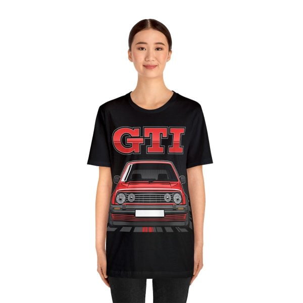 Volkswagen Golf Mk2 GTI T-shirt - Unisex Crewneck (Red Print)
