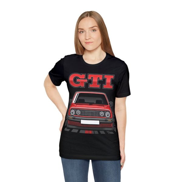 Volkswagen Golf Mk2 GTI T-shirt - Unisex Crewneck (Red Print)