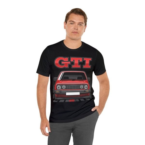 Volkswagen Golf Mk2 GTI T-shirt - Unisex Crewneck (Red Print)
