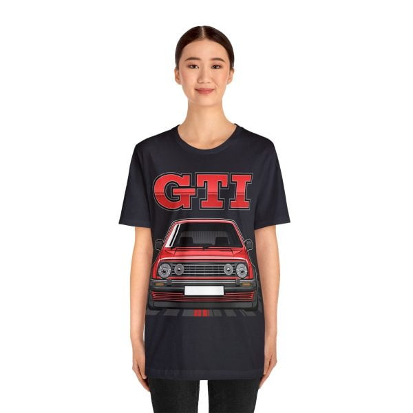 Volkswagen Golf Mk2 GTI T-shirt - Unisex Crewneck (Red Print)