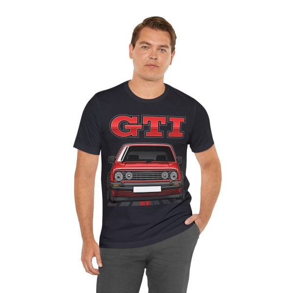 Volkswagen Golf Mk2 GTI T-shirt - Unisex Crewneck (Red Print)