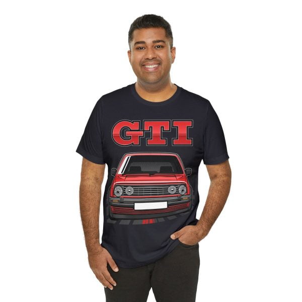 Volkswagen Golf Mk2 GTI T-shirt - Unisex Crewneck (Red Print)