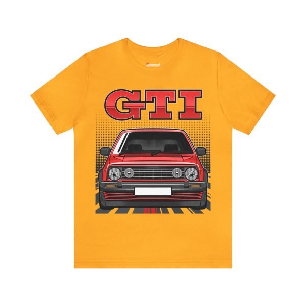 Volkswagen Golf Mk2 GTI T-shirt - Unisex Crewneck (Red Print)