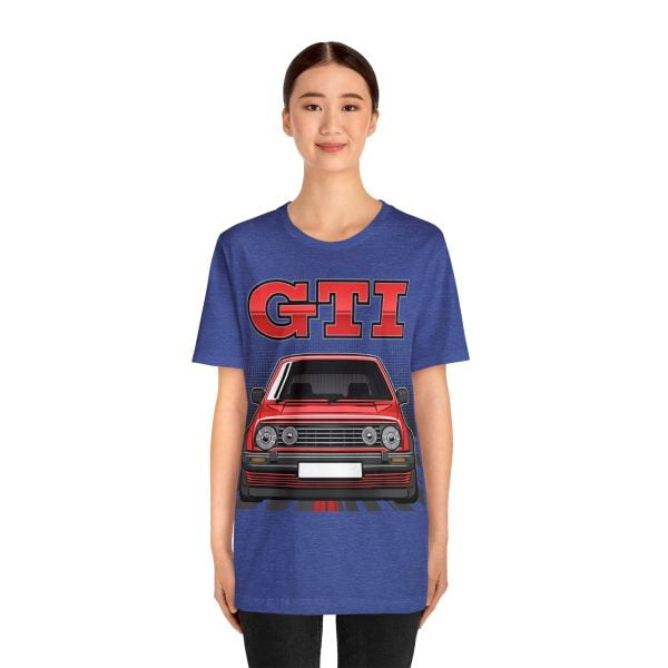 Volkswagen Golf Mk2 GTI T-shirt - Unisex Crewneck (Red Print)