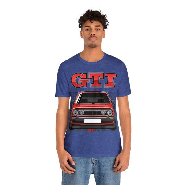Volkswagen Golf Mk2 GTI T-shirt - Unisex Crewneck (Red Print)
