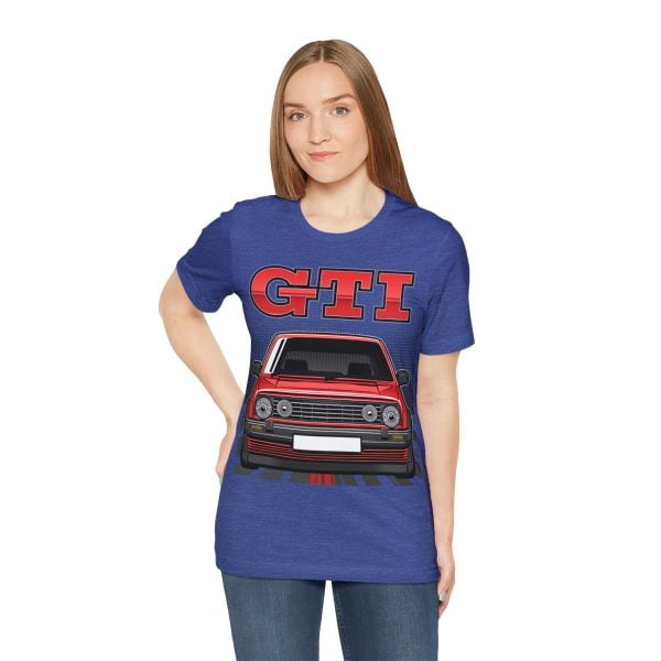 Volkswagen Golf Mk2 GTI T-shirt - Unisex Crewneck (Red Print)