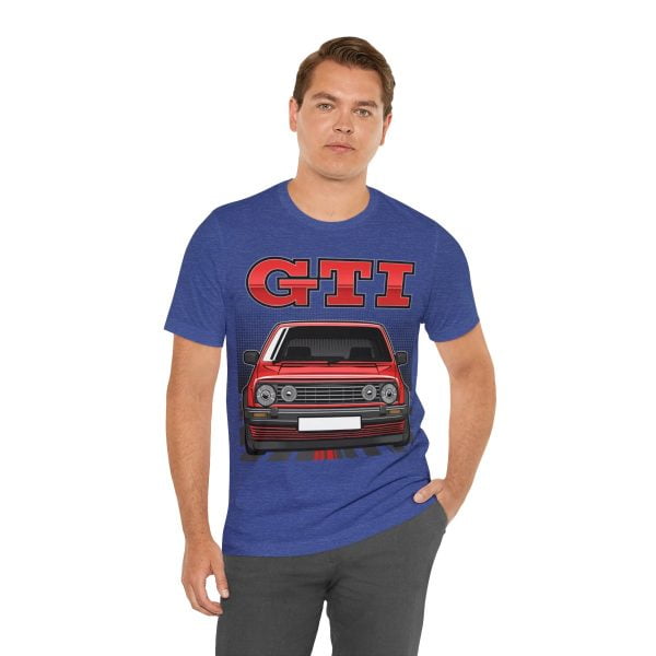 Volkswagen Golf Mk2 GTI T-shirt - Unisex Crewneck (Red Print)