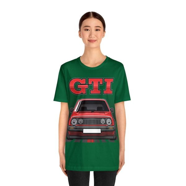 Volkswagen Golf Mk2 GTI T-shirt - Unisex Crewneck (Red Print)