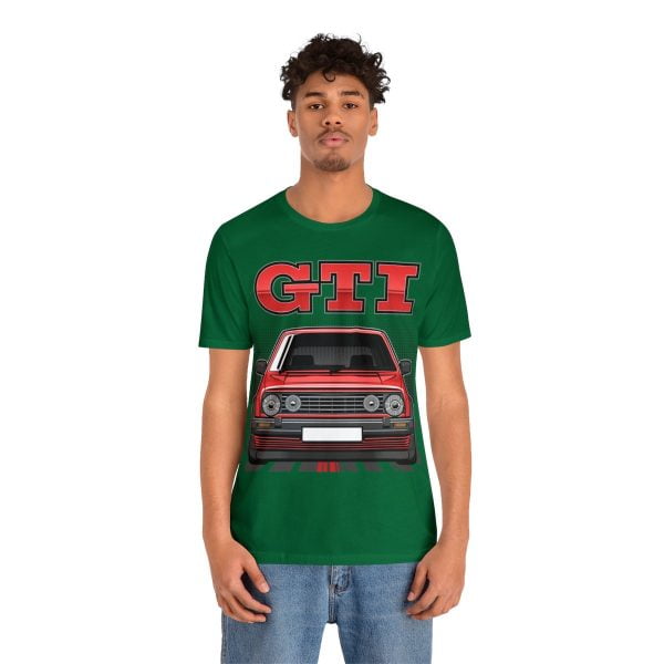 Volkswagen Golf Mk2 GTI T-shirt - Unisex Crewneck (Red Print)
