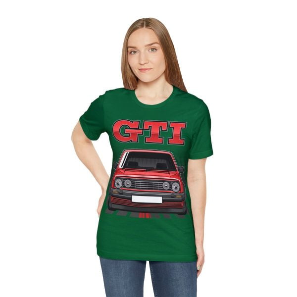 Volkswagen Golf Mk2 GTI T-shirt - Unisex Crewneck (Red Print)