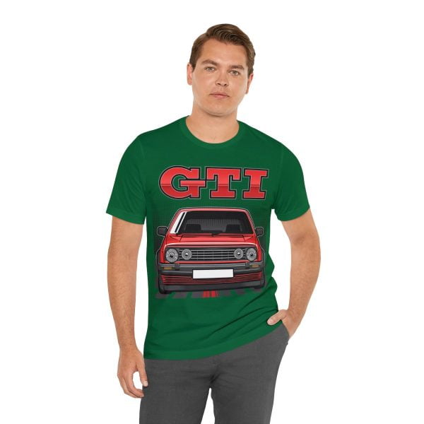 Volkswagen Golf Mk2 GTI T-shirt - Unisex Crewneck (Red Print)