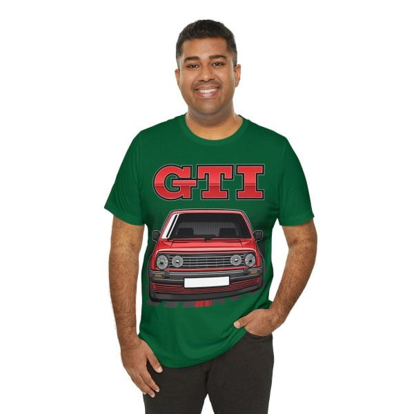 Volkswagen Golf Mk2 GTI T-shirt - Unisex Crewneck (Red Print)
