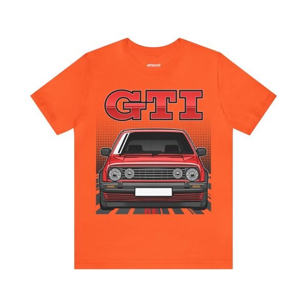 Volkswagen Golf Mk2 GTI T-shirt - Unisex Crewneck (Red Print)