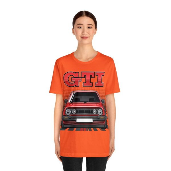 Volkswagen Golf Mk2 GTI T-shirt - Unisex Crewneck (Red Print)