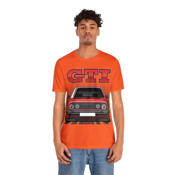 Volkswagen Golf Mk2 GTI T-shirt - Unisex Crewneck (Red Print)