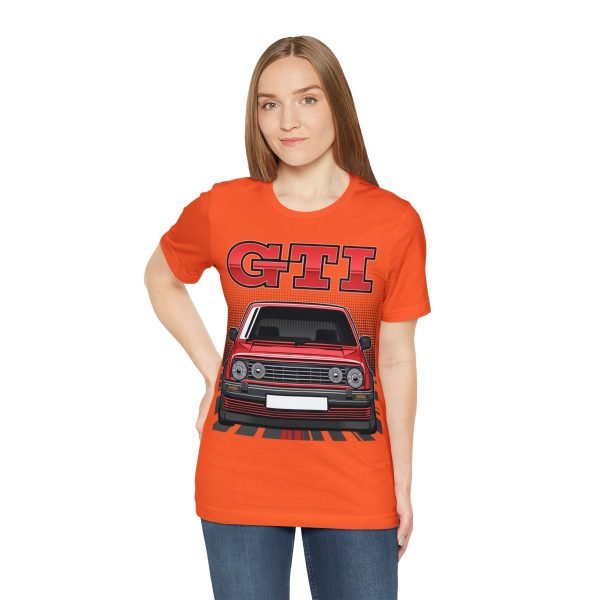 Volkswagen Golf Mk2 GTI T-shirt - Unisex Crewneck (Red Print)