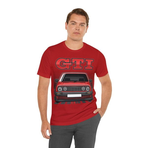 Volkswagen Golf Mk2 GTI T-shirt - Unisex Crewneck (Red Print)