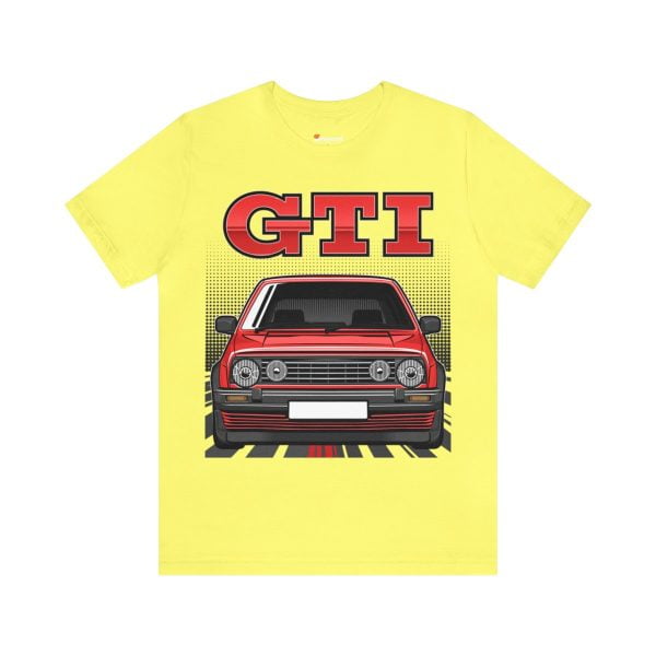 Volkswagen Golf Mk2 GTI T-shirt - Unisex Crewneck (Red Print)