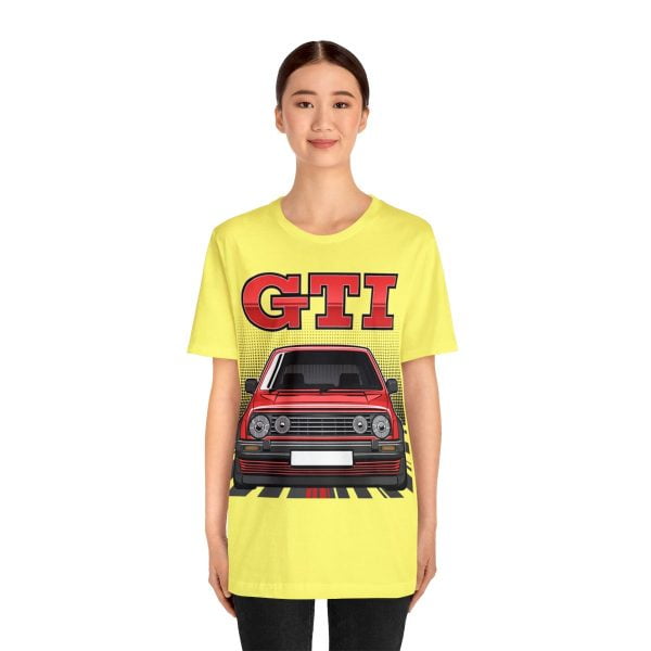 Volkswagen Golf Mk2 GTI T-shirt - Unisex Crewneck (Red Print)