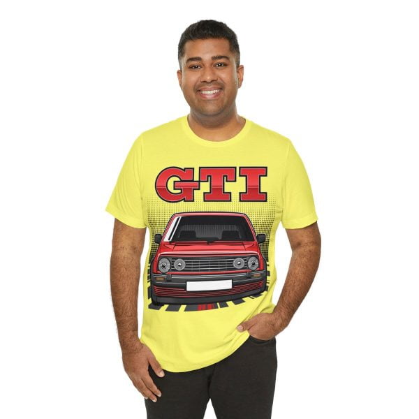 Volkswagen Golf Mk2 GTI T-shirt - Unisex Crewneck (Red Print)