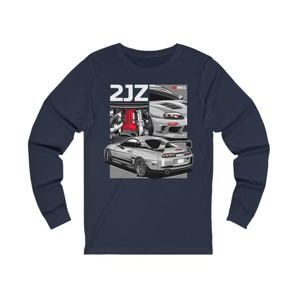 Toyota Supra MKIV 2JZ Unisex Jersey Long Sleeve Shirt