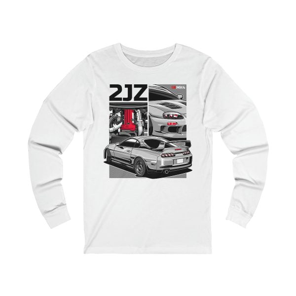 Toyota Supra MKIV 2JZ Unisex Jersey Long Sleeve Shirt