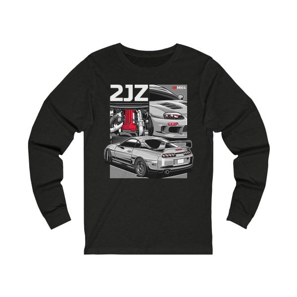 Toyota Supra MKIV 2JZ Unisex Jersey Long Sleeve Shirt