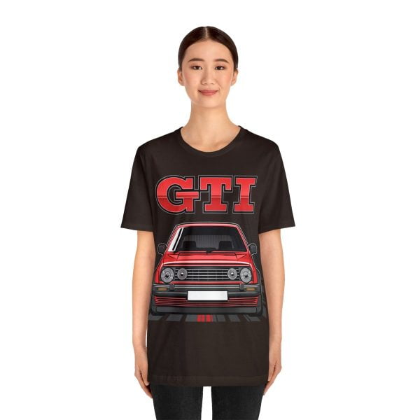 Volkswagen Golf Mk2 GTI T-shirt - Unisex Crewneck (Red Print)