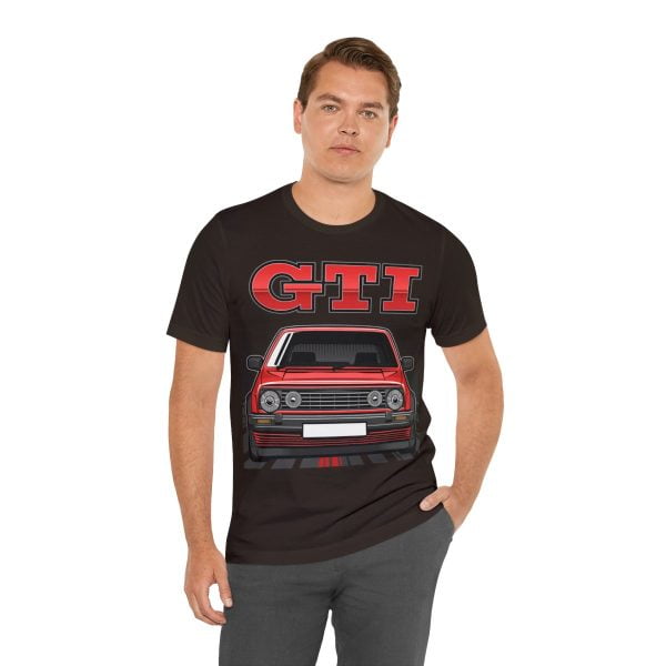 Volkswagen Golf Mk2 GTI T-shirt - Unisex Crewneck (Red Print)