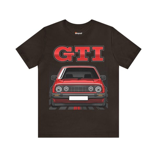 Volkswagen Golf Mk2 GTI T-shirt - Unisex Crewneck (Red Print)