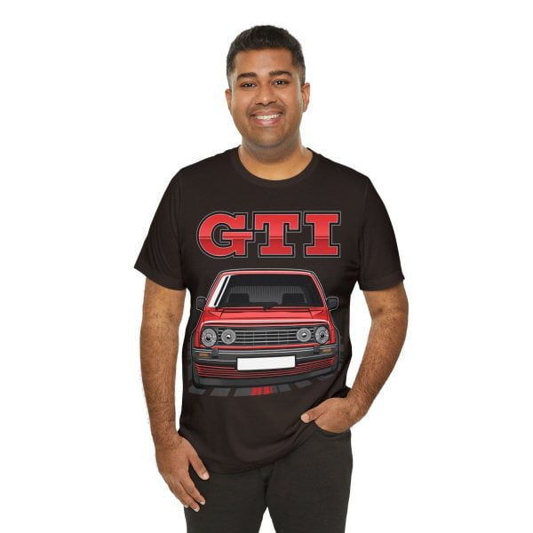 Volkswagen Golf Mk2 GTI T-shirt - Unisex Crewneck (Red Print)