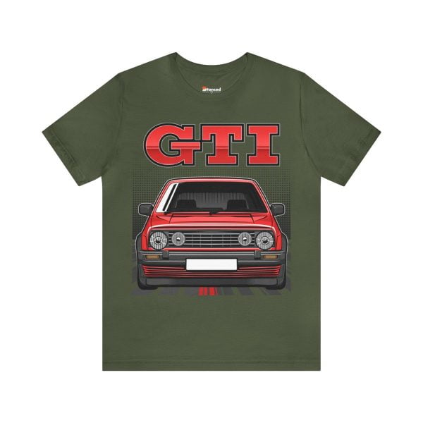 Volkswagen Golf Mk2 GTI T-shirt - Unisex Crewneck (Red Print)